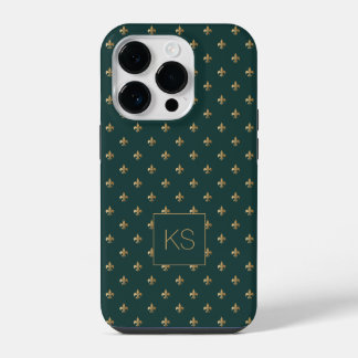 Elegant stijlvol patroon met monogram iPhone 14 plus hoesje