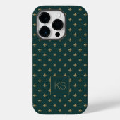Elegant stijlvol patroon monogram Case-Mate iPhone case (Achterkant)