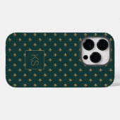 Elegant stijlvol patroon monogram Case-Mate iPhone case (Achterkant (horizontaal))