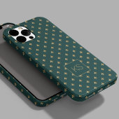 Elegant stijlvol patroon monogram Case-Mate iPhone case