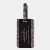 Elegant stijlvol, persoonlijk bagagelabel (Achterkant verticaal)