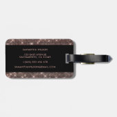 Elegant stijlvol, persoonlijk bagagelabel (Achterkant horizontaal)