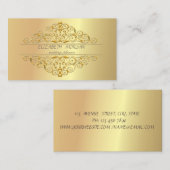 Elegant Stijlvol Professional, Faux Gold Lijst Visitekaartje (Voorkant / Achterkant)