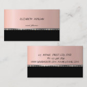 Elegant Stijlvol Professional, zwart Visitekaartje (Voorkant / Achterkant)