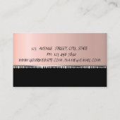 Elegant Stijlvol Professional, zwart Visitekaartje (Achterkant)