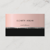 Elegant Stijlvol Professional, zwart Visitekaartje (Voorkant)