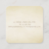 Elegant stijlvol, professioneel, , Lijst Vierkante Visitekaartje (Achterkant)