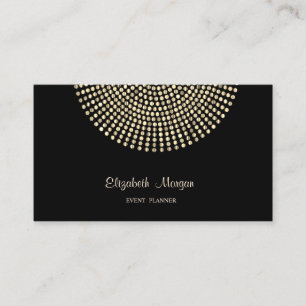 Elegant stijlvol, professioneel, zwart, gouden Sti Visitekaartje