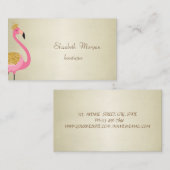 Elegant Stijlvol Profional Pink Flamingo Visitekaartje (Voorkant / Achterkant)