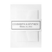 Elegant stijlvol Roaring 20s bruiloft Uitnodigingen Wikkel (Voorkant Voorbeeld)