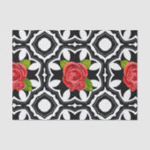 Elegant stijlvol Romantisch Floral Pattern Decoupa Tissuepapier (Voorkant)