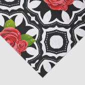 Elegant stijlvol Romantisch Floral Pattern Decoupa Tissuepapier (Detail)