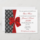 elegant, stijlvol, rood, feestelijk kaart (Voorkant)