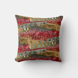 Elegant, stijlvol, rood-groen kerkerkerkerkerkerke kussen