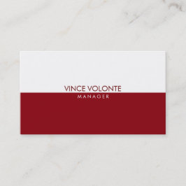 Elegant stijlvol, rood wit Professional Visitekaartje
