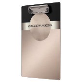 Elegant, stijlvol, Roos Gold Circle-Personalized Klembord (Links)