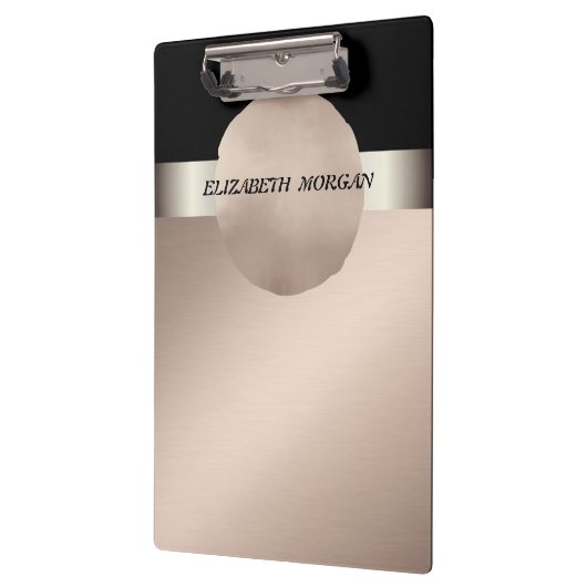 Elegant, stijlvol, Roos Gold Circle-Personalized Klembord (Links)