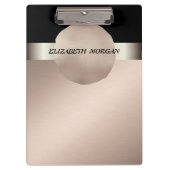 Elegant, stijlvol, Roos Gold Circle-Personalized Klembord (Voorkant)