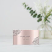 Elegant stijlvol Roos Gold, eenvoudig, Stippen Visitekaartje (Staand voorkant)