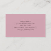 Elegant stijlvol roos goud geometrisch roze vormge visitekaartje (Achterkant)