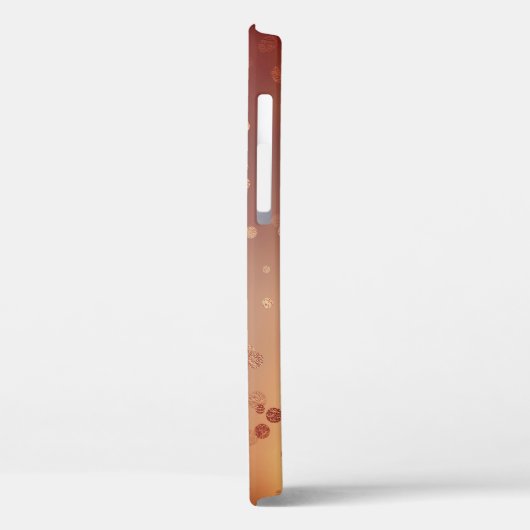 Elegant stijlvol roos gouden stippen monogram Case-Mate iPhone case (Achterkant / Links)