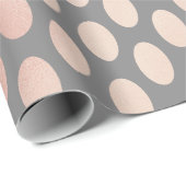 elegant , stijlvol roos goudfolie - poolpuntenpatr cadeaupapier (Rol Hoek)