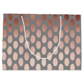 elegant , stijlvol roos goudfolie - poolpuntenpatr large cadeautasje (Achterkant)