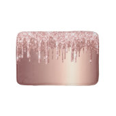 Elegant, stijlvol roos goudglitterdruppels badmat (Voorkant)