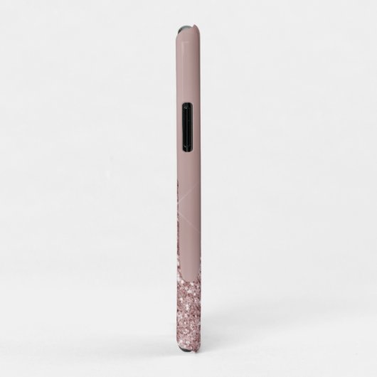 Elegant, stijlvol roos goudglitterdruppels Case-Mate iPhone case (Achterkant/rechts)
