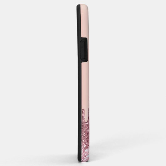 Elegant, stijlvol roos goudglitterdruppels Case-Mate iPhone case (Achterkant/rechts)