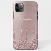 Elegant, stijlvol roos goudglitterdruppels Case-Mate iPhone case (Achterkant)