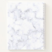 Elegant stijlvol roos goudmarmer notitieboek (Achterkant)