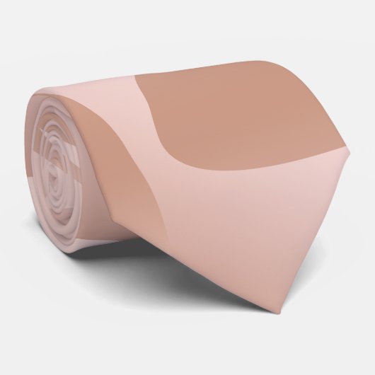 Elegant stijlvol roos goudpatroon stropdas (Opgerold)