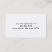 elegant stijlvol roos goudpokken visitekaartje (Achterkant)