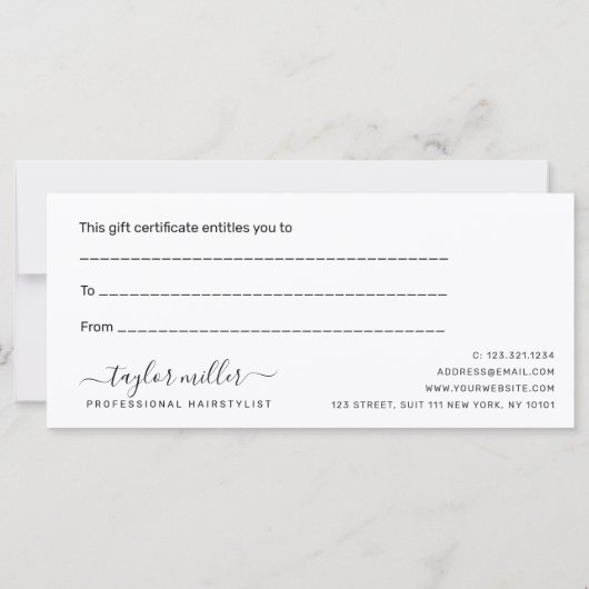 Elegant stijlvol roos goudschaar (Achterkant)