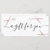 Elegant stijlvol roos goudschaar (Voorkant / Achterkant)