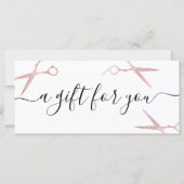 Elegant stijlvol roos goudschaar (Voorkant)