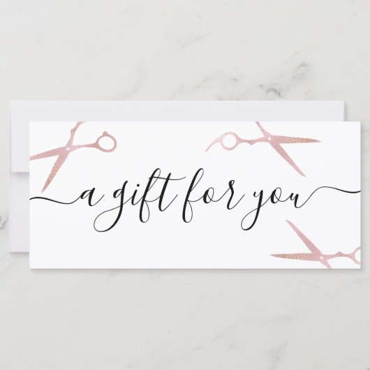 Elegant stijlvol roos goudschaar (Voorkant)