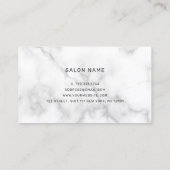 Elegant stijlvol roos goudschaar visitekaartje (Achterkant)