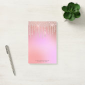 Elegant, stijlvol, roze en paarse diamanten post-it® notes (Kantoor)