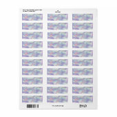 Elegant Stijlvol, Roze Flamingo Holographic Etiket (Full Sheet)
