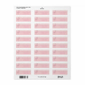 Elegant stijlvol, roze flamingo, kant etiket (Full Sheet)