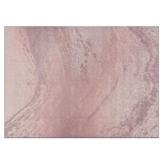 Elegant stijlvol roze roze roze goud glitter marme snijplank (Voorkant)