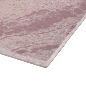 Elegant stijlvol roze roze roze goud glitter marme snijplank (Hoek)