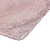 Elegant stijlvol roze roze roze goud glitter marme snijplank (Hoek)