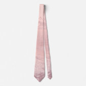 Elegant stijlvol roze roze roze goud glitter marme stropdas (Voorkant)
