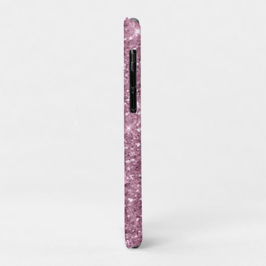 Elegant stijlvol roze roze roze goudglitterdruppel Case-Mate iPhone case (Achterkant/links)