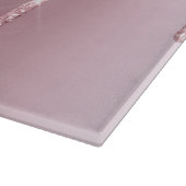 Elegant stijlvol roze roze roze goudglitterdruppel snijplank (Hoek)