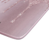 Elegant stijlvol roze roze roze goudglitterdruppel snijplank (Hoek)