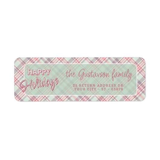 Elegant stijlvol rustiek speelpatroon etiket (Voorkant)